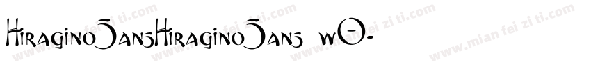 HiraginoSansHiraginoSans wO字体转换